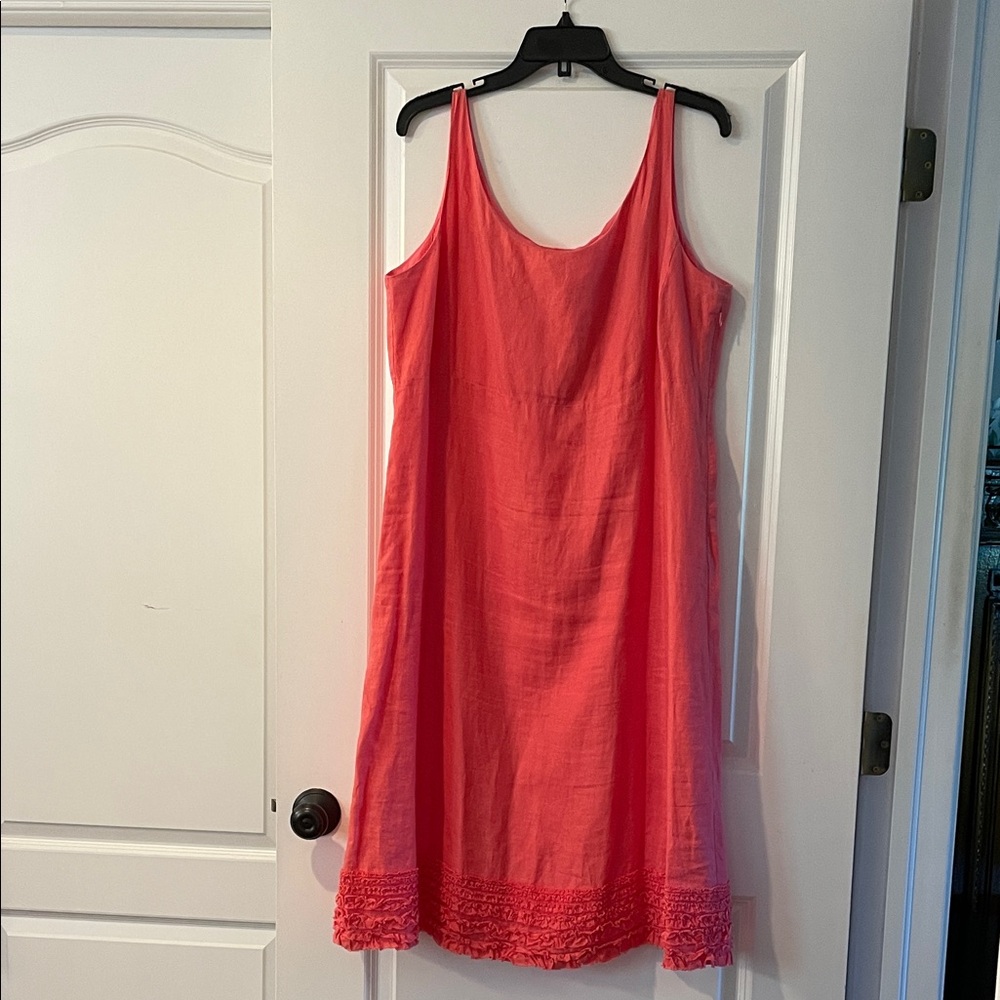 Eileen Fisher Bright Pink Slip Dress
